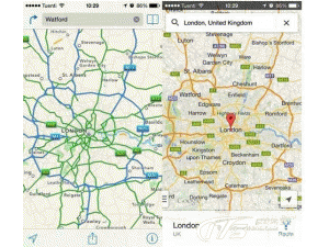 苹果地图换成印刷体的颜色 方便英国用户使用