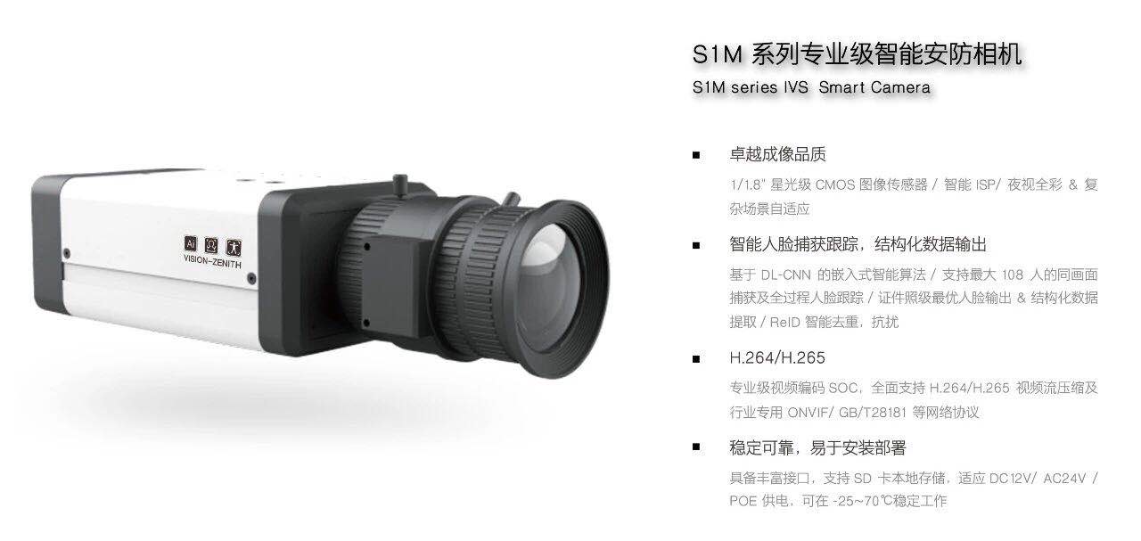 新品发布 | 臻识科技Vision-Zenith S系列智能安防相机